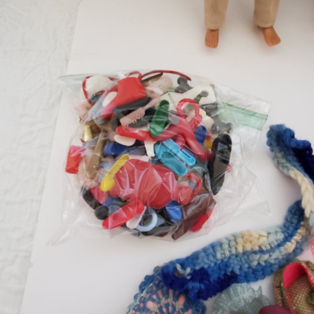 Vintage Lot 60s Barbie Skipper Ken Allen Dolls Fashion Clothes Accessories - Picture 7 of 16
